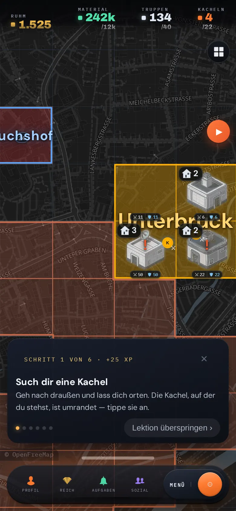 Die Einführung führt dich Schritt für Schritt